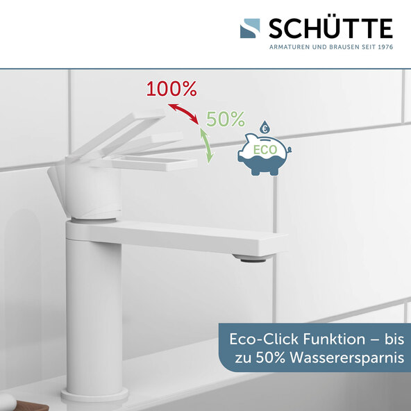 Waschtischarmatur MANHATTAN, weiß matt