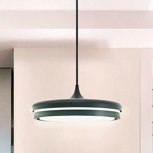 Smarte LED-Pendelleuchte Kea white+color, Ø 42 cm