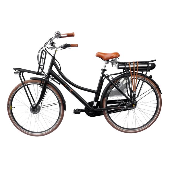 28" City-E-Bike Rosendaal 3 Lady, schwarz