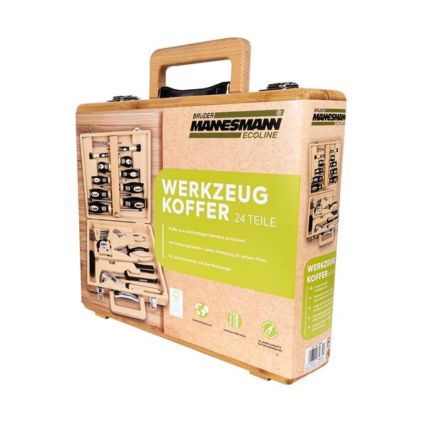 Bambus-Werkzeugkoffer, 24-tlg.