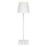 Smarte LED-Akku-Tischleuchte Nolia white+color, weiß