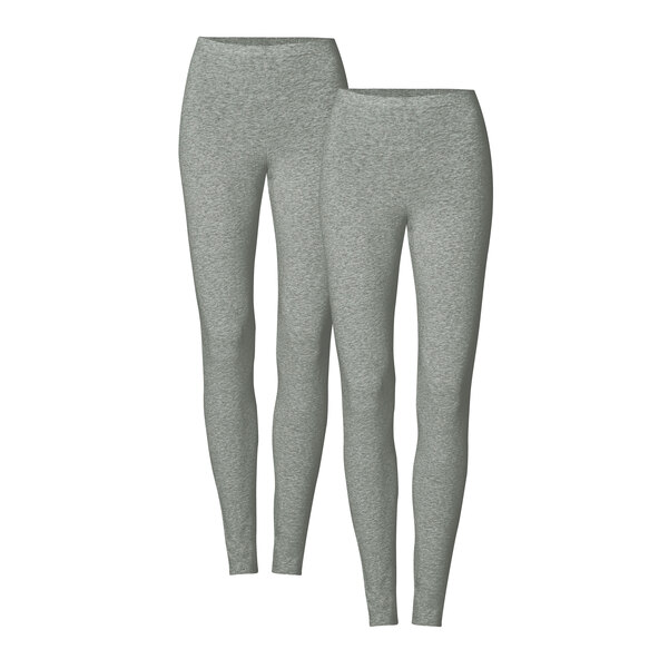 Leggings, lang, 2er Set, grau, 40/42