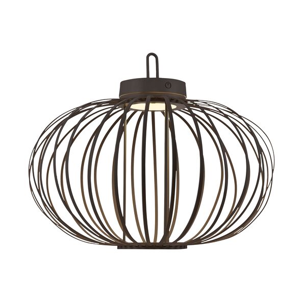 LED-Akku-Tisch- und Bodenleuchte Korga, schwarz, ⌀ 46 cm