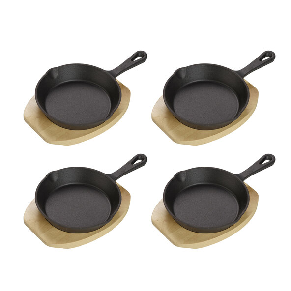 Echtwerk Servierpfanne aus Gusseisen, 4er Set | ALDI ONLINESHOP