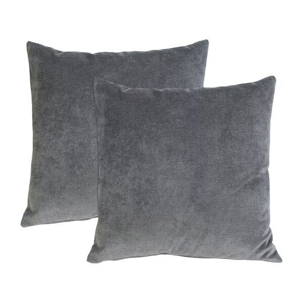 Dekokissen Louis, 50 x 50 cm, 2er Set, anthrazit