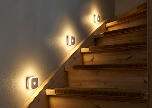 LED-Treppenlicht, 3er Set, IP44
