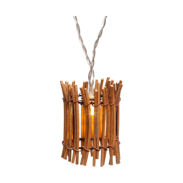 Lichterkette Rattan, Zylinder