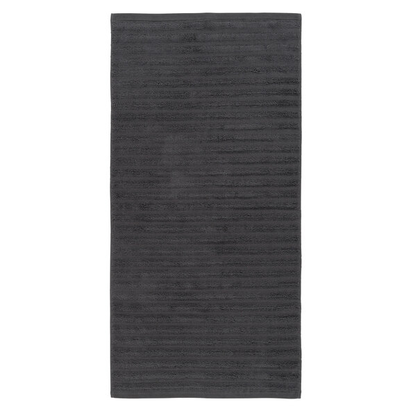 Handtuch Hoch/Tief, 2 x 2er Set, anthrazit