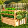 Lärchenholz-Hochbeet Premium XXL Natur, 125 x 91 x 73 cm