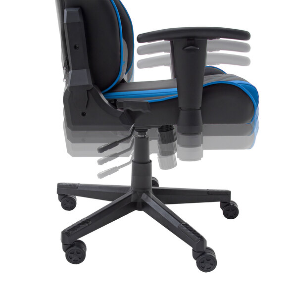 Gaming-Stuhl Chefsessel, schwarz-blau