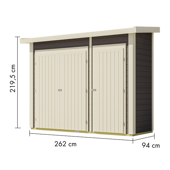Anbauschrank, terragrau
