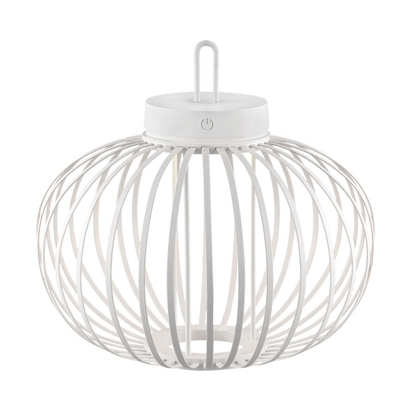 LED-Akku-Tisch- und Bodenleuchte Korga, weiß, ⌀ 36 cm