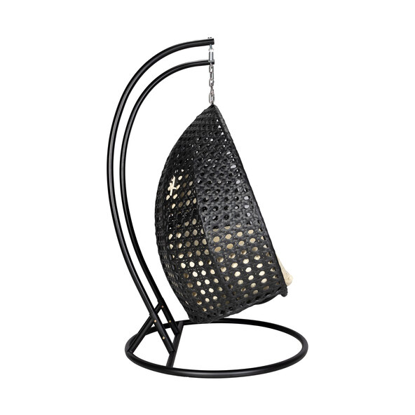 Polyrattan-Hängesessel TWIN, schwarz
