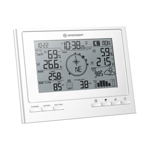 7-in-1 Funk-Wetterstation ClimateScout, weiß