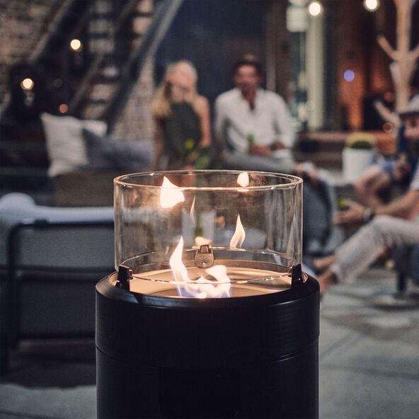 Feuerstelle Nova M, black/silver