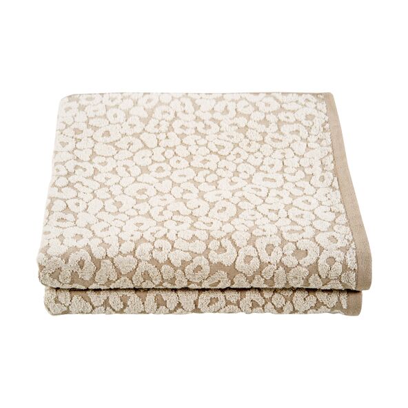 Frottierserie Square Duschtuch Leopard, 2er Set