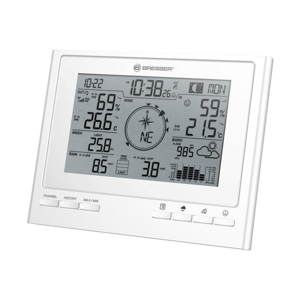 7-in-1 Funk-Wetterstation ClimateScout, weiß