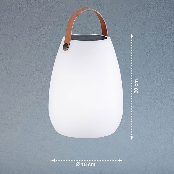 LED-Akku-Solar-Tischleuchte Ruby
