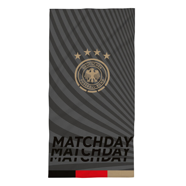 Strandtuch DFB, 75 x 150 cm, anthrazit