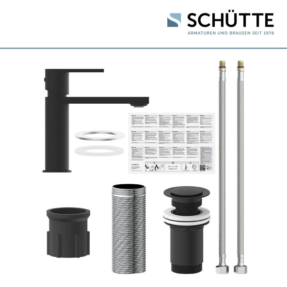 Waschtischarmatur MANHATTAN, schwarz matt