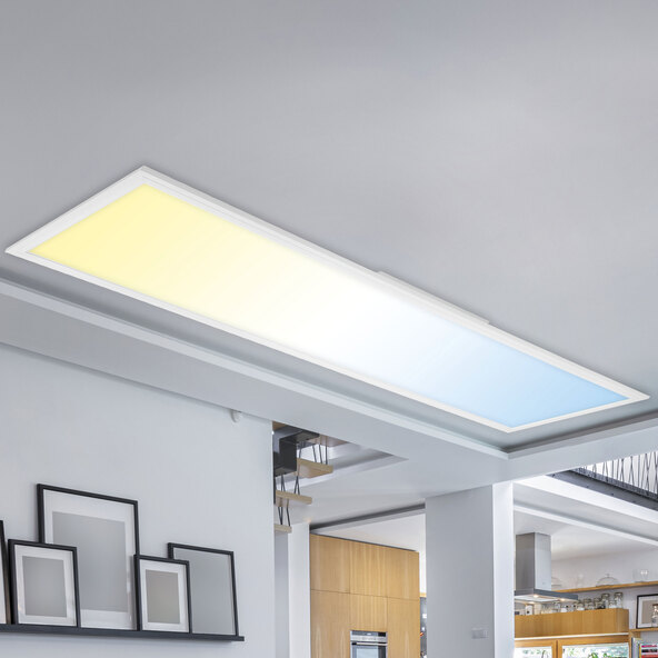 PIATTO CCT LED Panel mit Fernbedienung, weiß