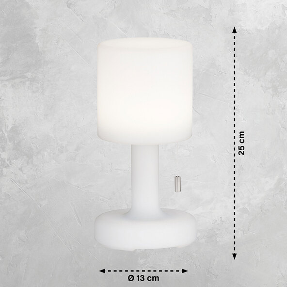 LED-Akku-Tischleuchte Termoli, 2er Set