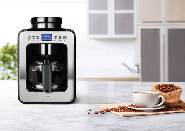 Design-Kaffeemaschine mit Mahlwerk Design-Kaffeemaschine mit Mahlwerk