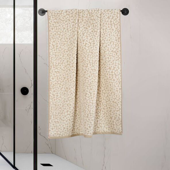 Frottierserie Square Duschtuch Leopard, 2er Set