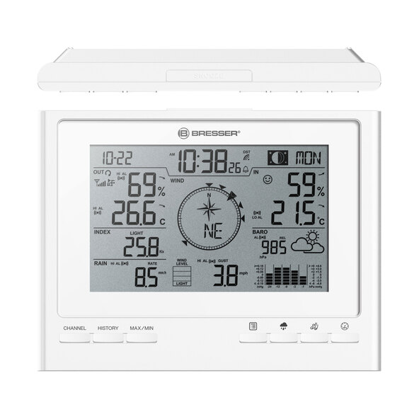 7-in-1 Funk-Wetterstation ClimateScout, weiß