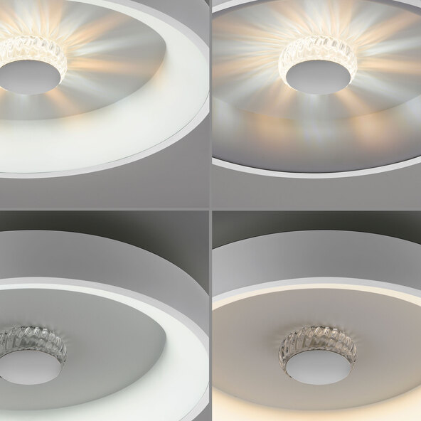 LED-Deckenleuchte KUNEO, Ø 45 cm, weiß