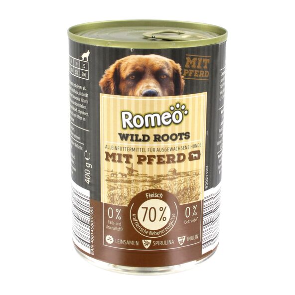 Hunde-Nassfutter Wild Roots Pferd, 12 x 400 g