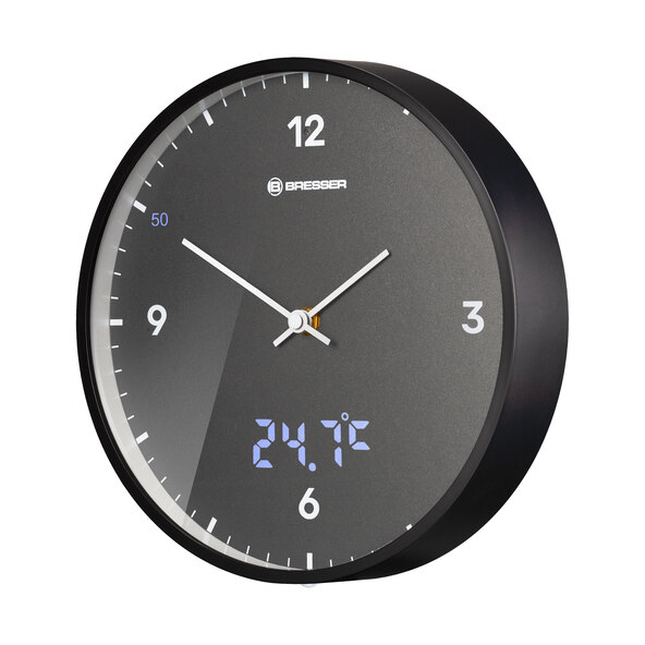 Wanduhr MyTime LEDsec, anthrazit