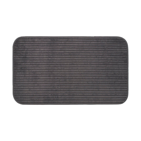 Badteppich Berlin in Cord Optik, 2er Set, 50 x 70 cm, anthrazit