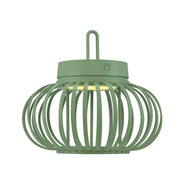 LED-Akku-Tisch- und Bodenleuchte Korga, grün, ⌀ 25 cm