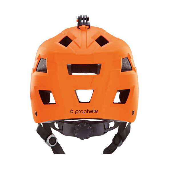 Fahrradhelm mit Halter für Action Cam orange 54-58 cm