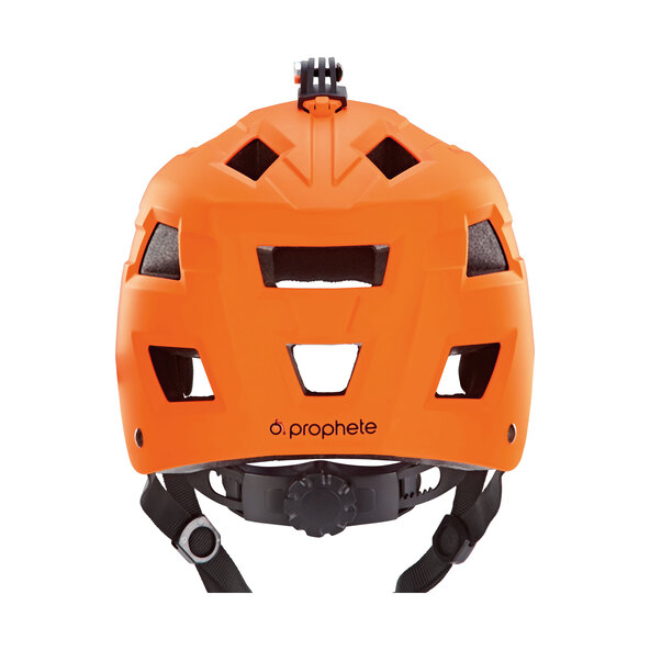 Fahrradhelm mit Halter für Action Cam orange 58-61 cm