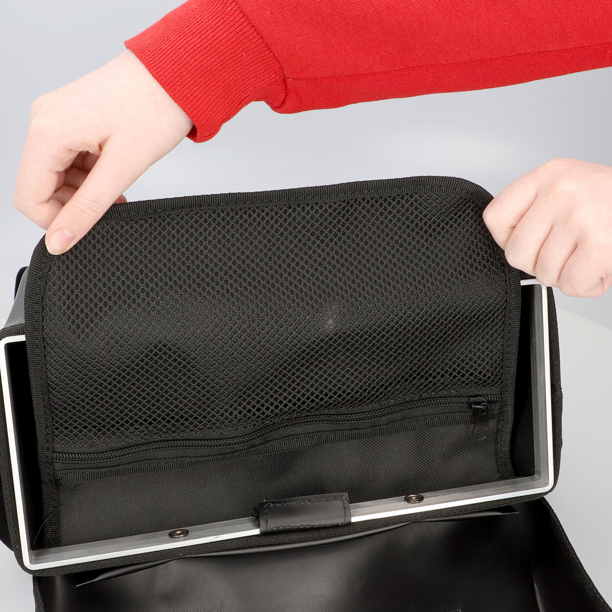 FISCHER Satteltasche Schwarz 8x11x26cm - Wasserdichte Fahrradtasche