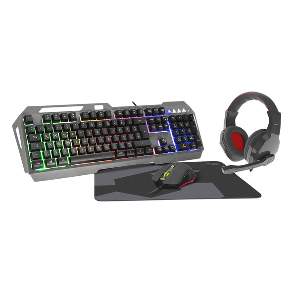 Illuminated Gaming Set LUNERA, black