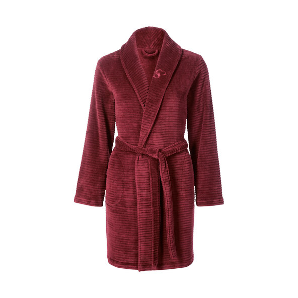 Bademantel, ruby, S