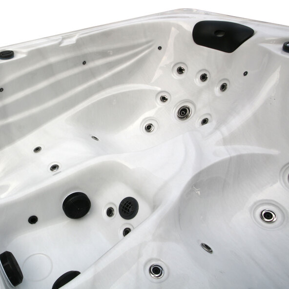 Outdoor Whirlpool WHITE MARBLE, 2 Liegeflächen