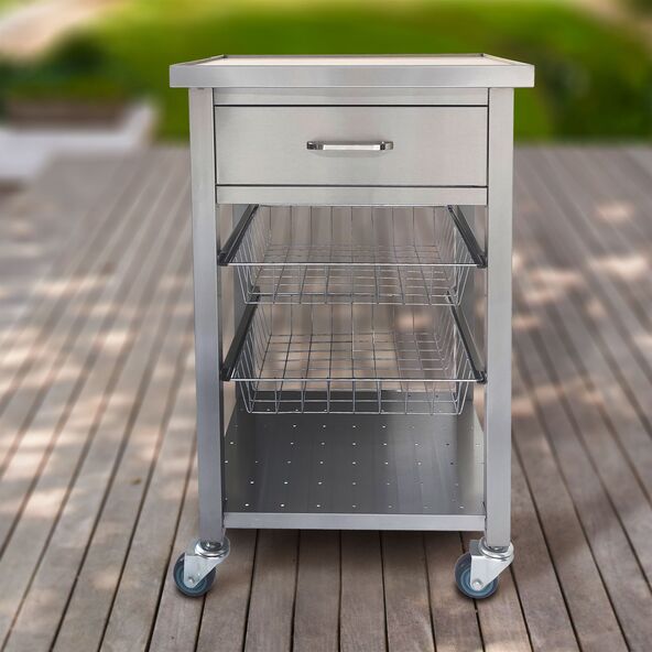 Grill-Beistelltisch GT 01, 57,8 x 49,2 x 92,8 cm