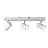 LED-Deckenstrahler 3er Spot, inkl. 3x GU10, weiß