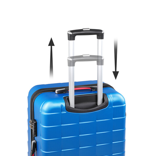 Hartschalenkoffer-Set Exopack inkl. Beautycase, blau