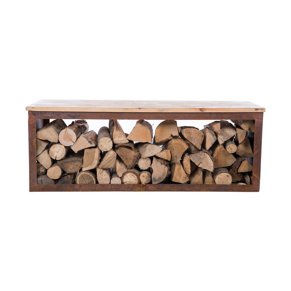 Holzlagerbank Tyr, 120 cm