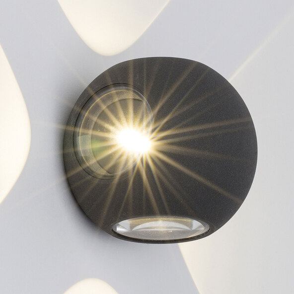 LED-Außenwandleuchte Gus, 4-flammig