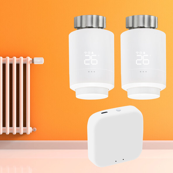 Smarte Zigbee-Schaltzentrale & 2 Heizkörperthermostate