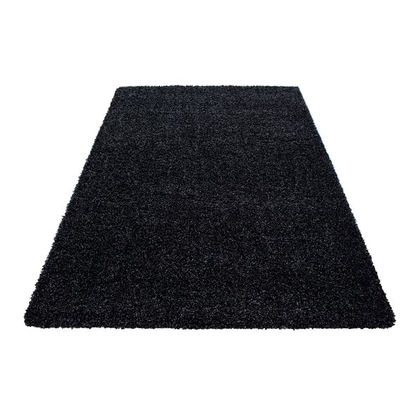 Hochflor Teppich, 80x150 cm, anthrazit