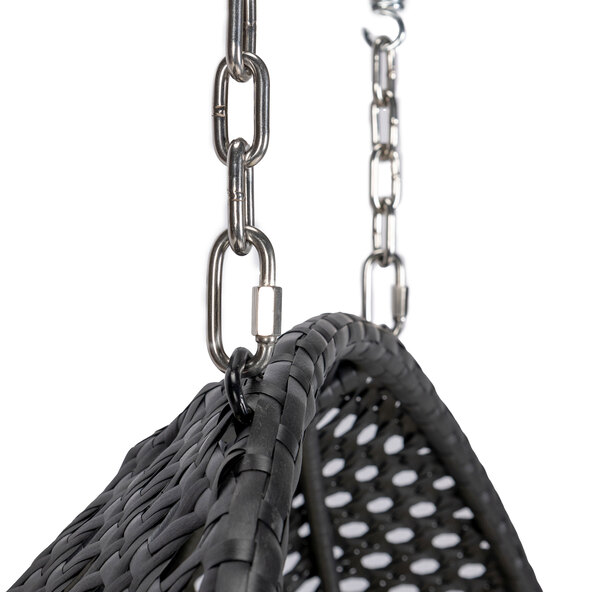 Polyrattan-Hängesessel TWIN, schwarz