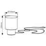 Premium Tischleuchte mit Rauchglas, inkl. 1 x E27