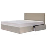 Wasserbett „Oregon“ im Boxspring-Look mit Schubladen 180 x 200 cm, beige